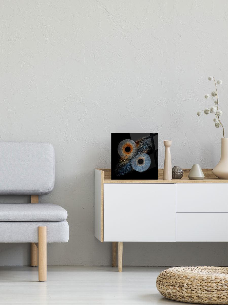 2-persoons Irisfoto op acrylblok – handmatig bewerkt door IrisArtwork
