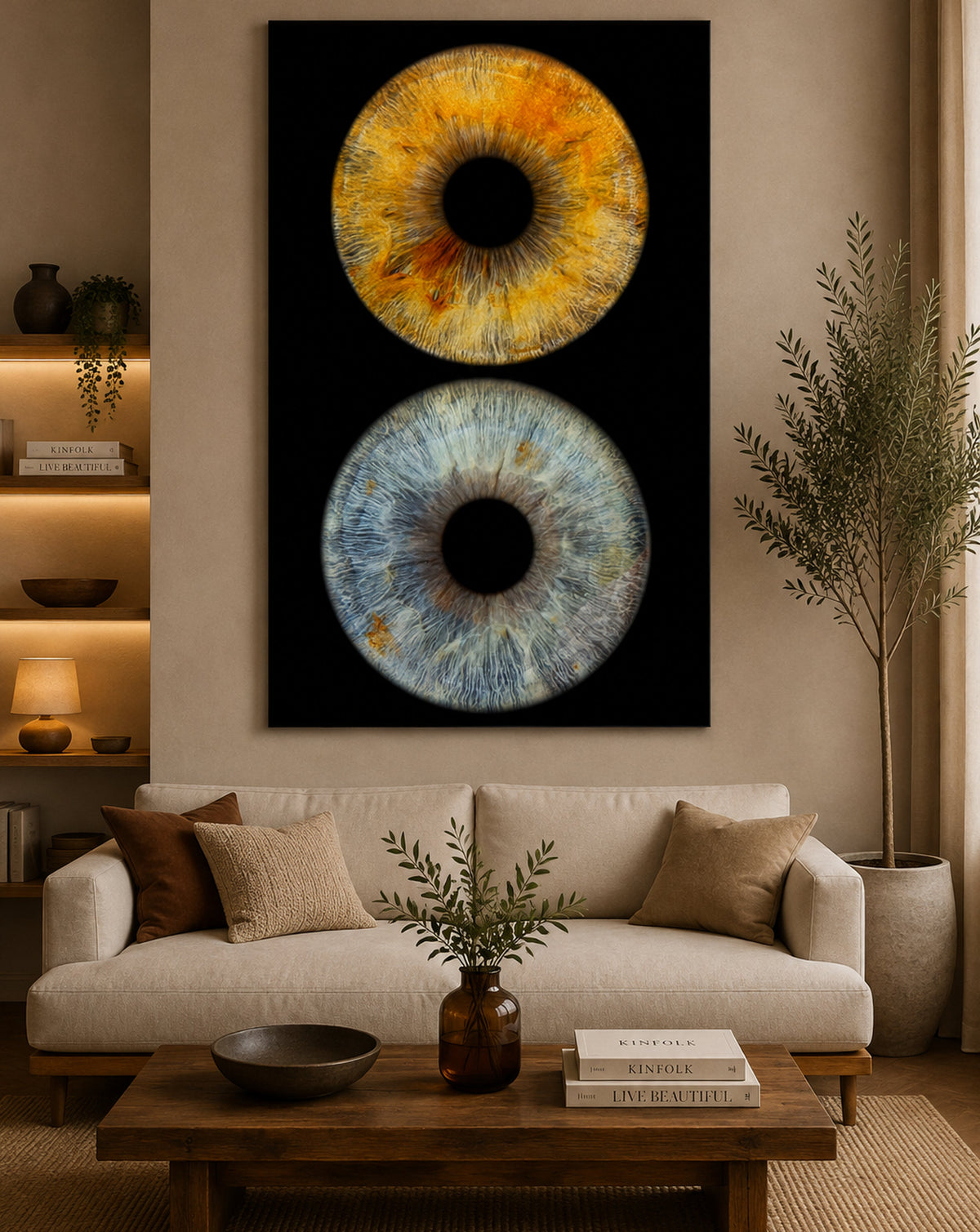 2-Persoons Iris Foto op Museumglas IrisArtwork