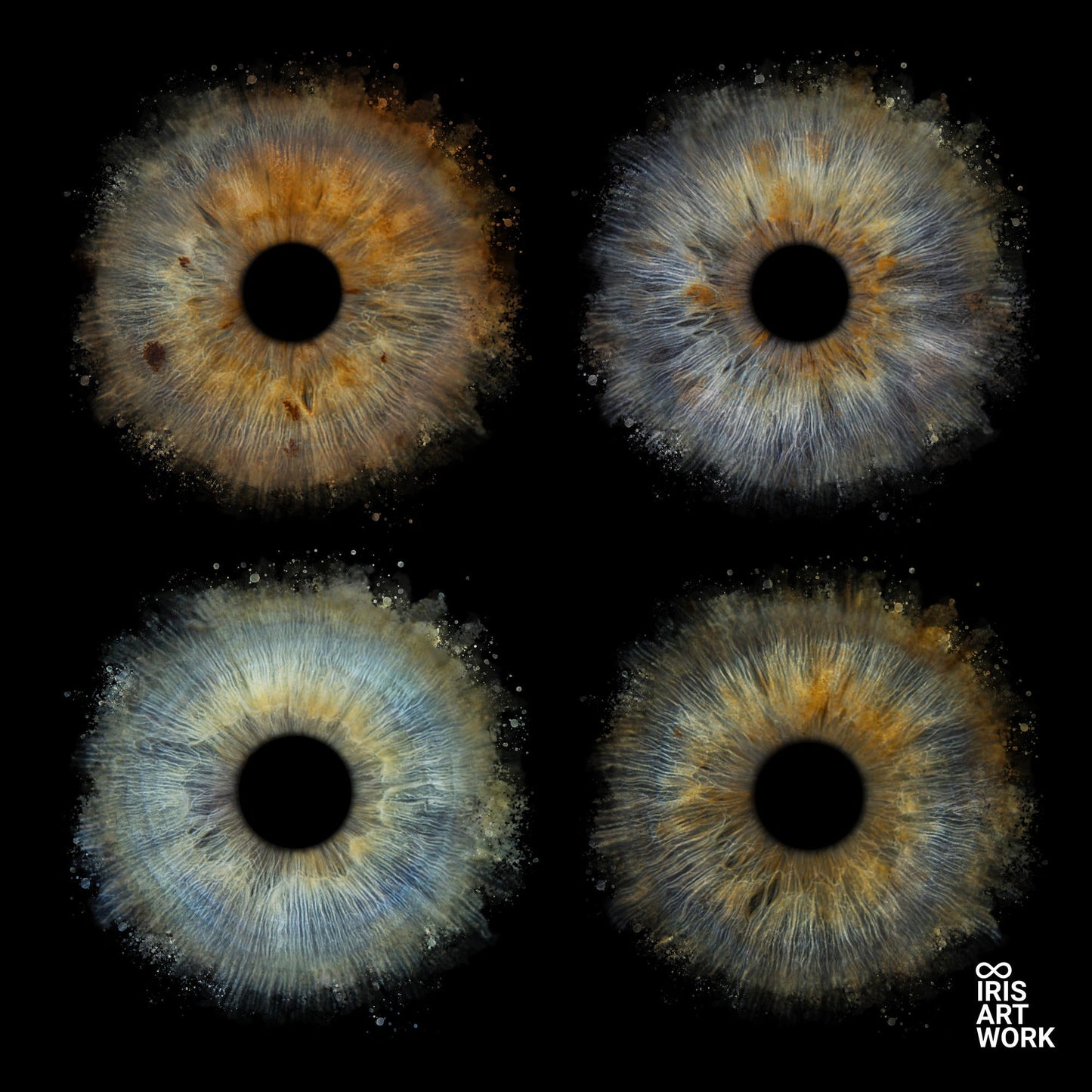 4-Persoons IrisArtwork Acrylblok IrisArtwork