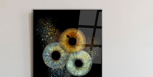 3-Persoons Collision Iris Artwork Foto op Plexiglas