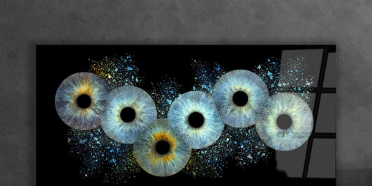 Familie 6-Persoons Collision Iris Foto op Plexiglas