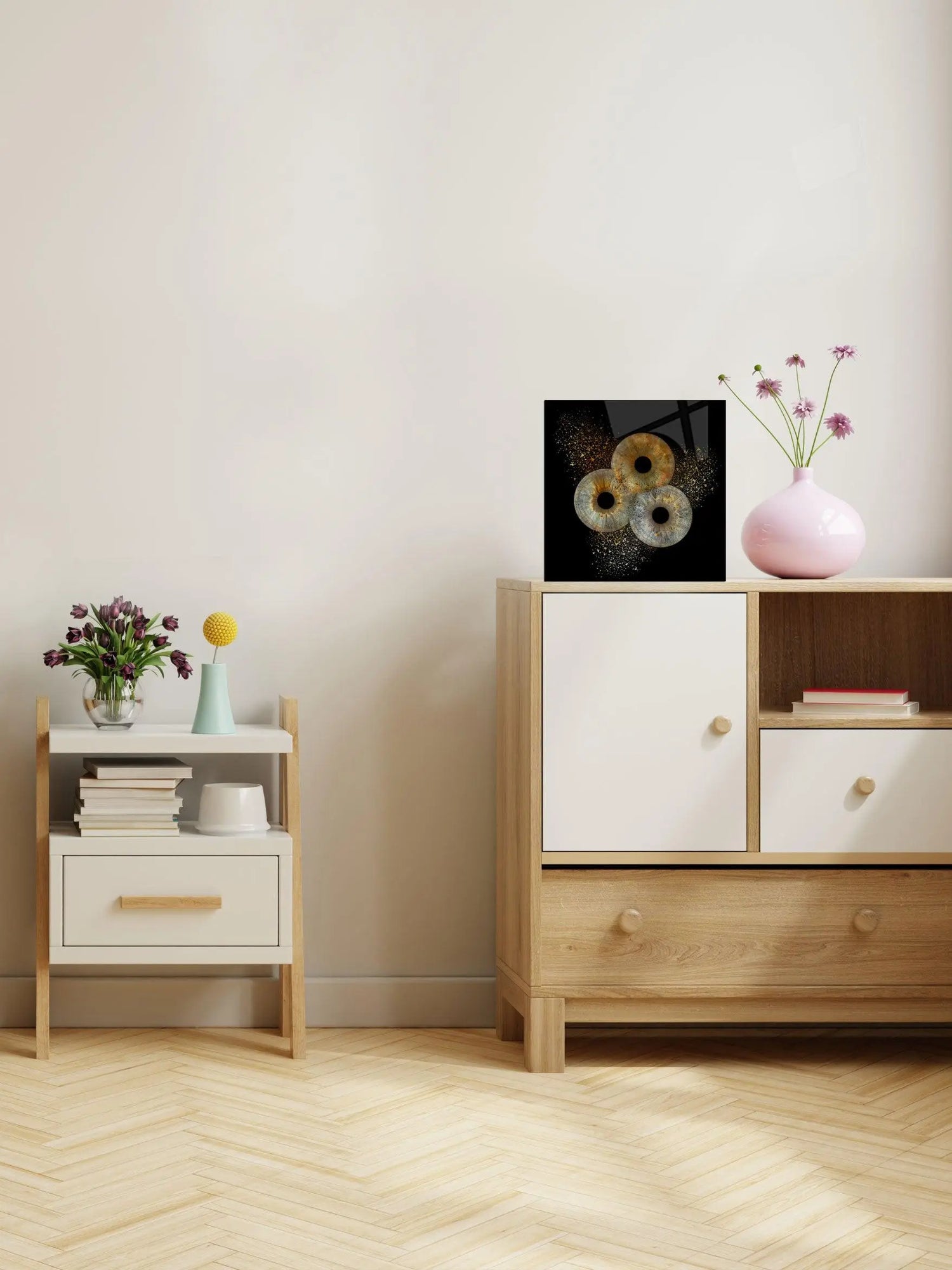 Iris Kunstwerk op Acrylblok IrisArtwork