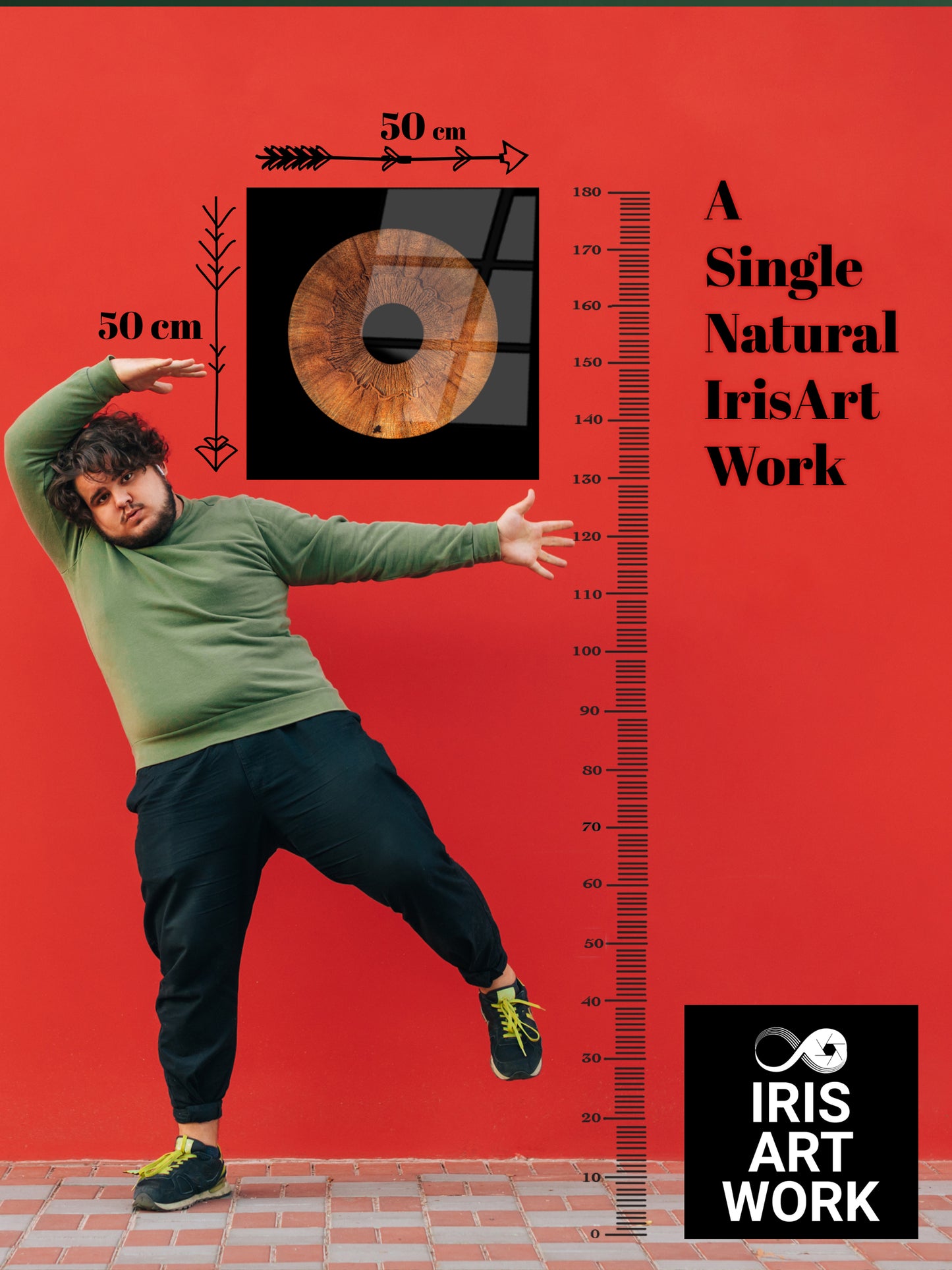 1-Persoons Iris Foto Artwork Plexiglas Maxima HD