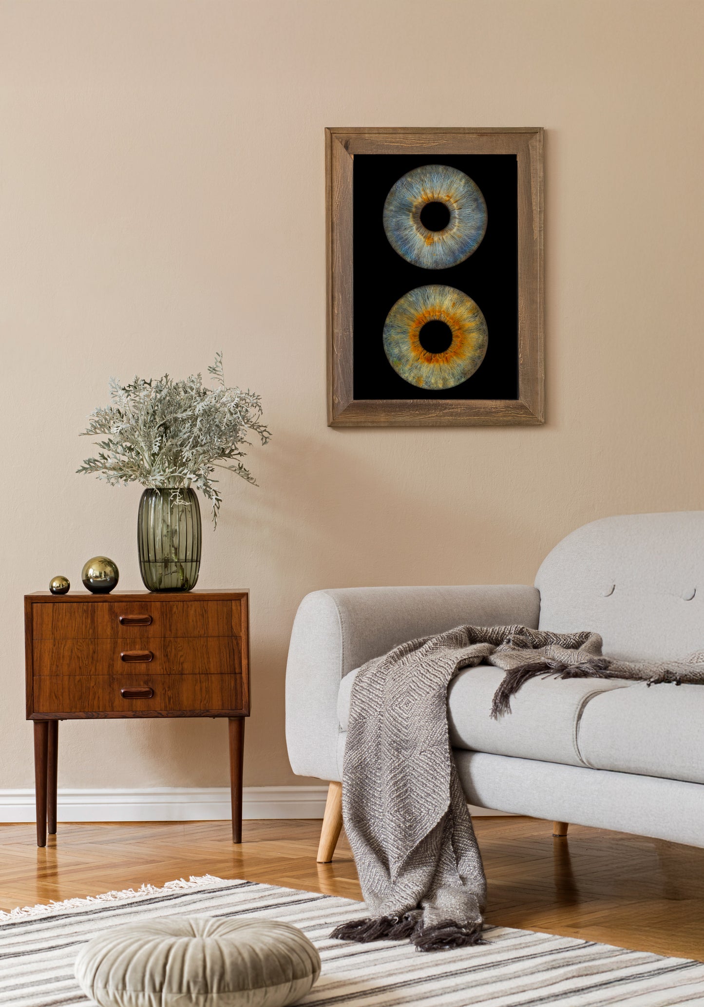 2-Persoons Iris Artwork Fine Art Fotopapier