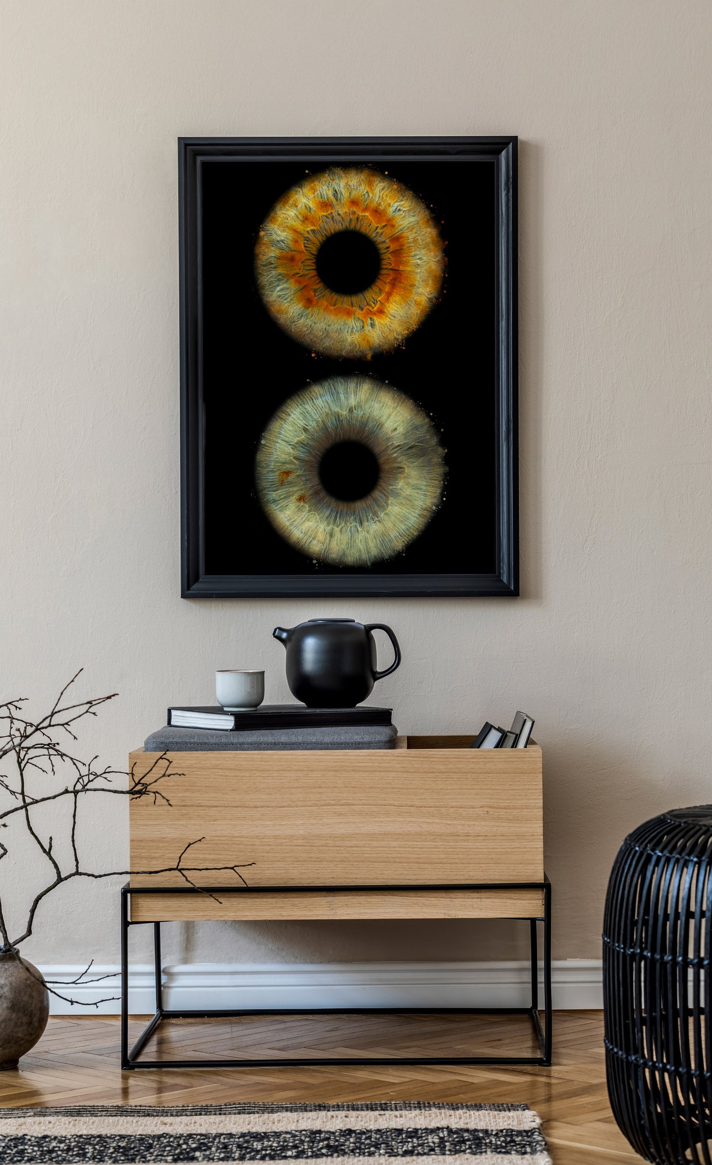 2-Persoons Iris Artwork Fine Art Fotopapier