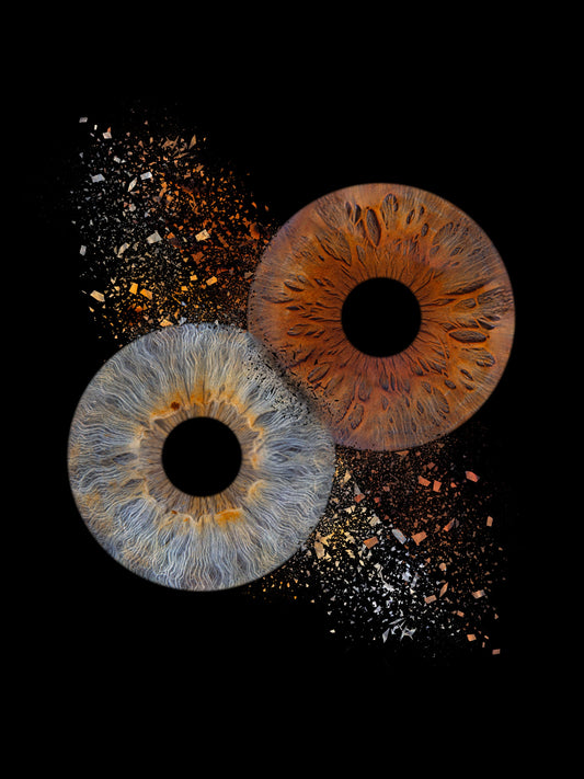 2-Persoons Collision Iris Artwork - Digitaal Bestand IrisArtwork