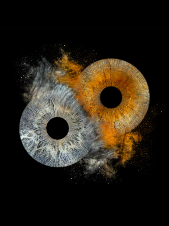 Digitaal 2-persoons Collision Iris Artwork