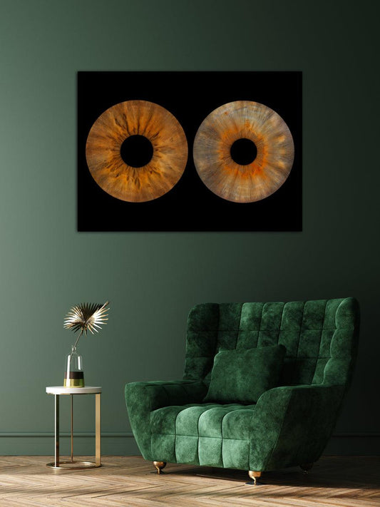 2-persoons Irisfoto op museumglas – handmatig bewerkt door IrisArtwork