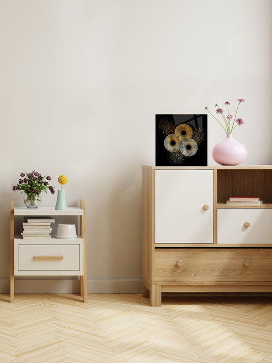 3-persoons Irisfoto op acrylblok – handmatig bewerkt door IrisArtwork