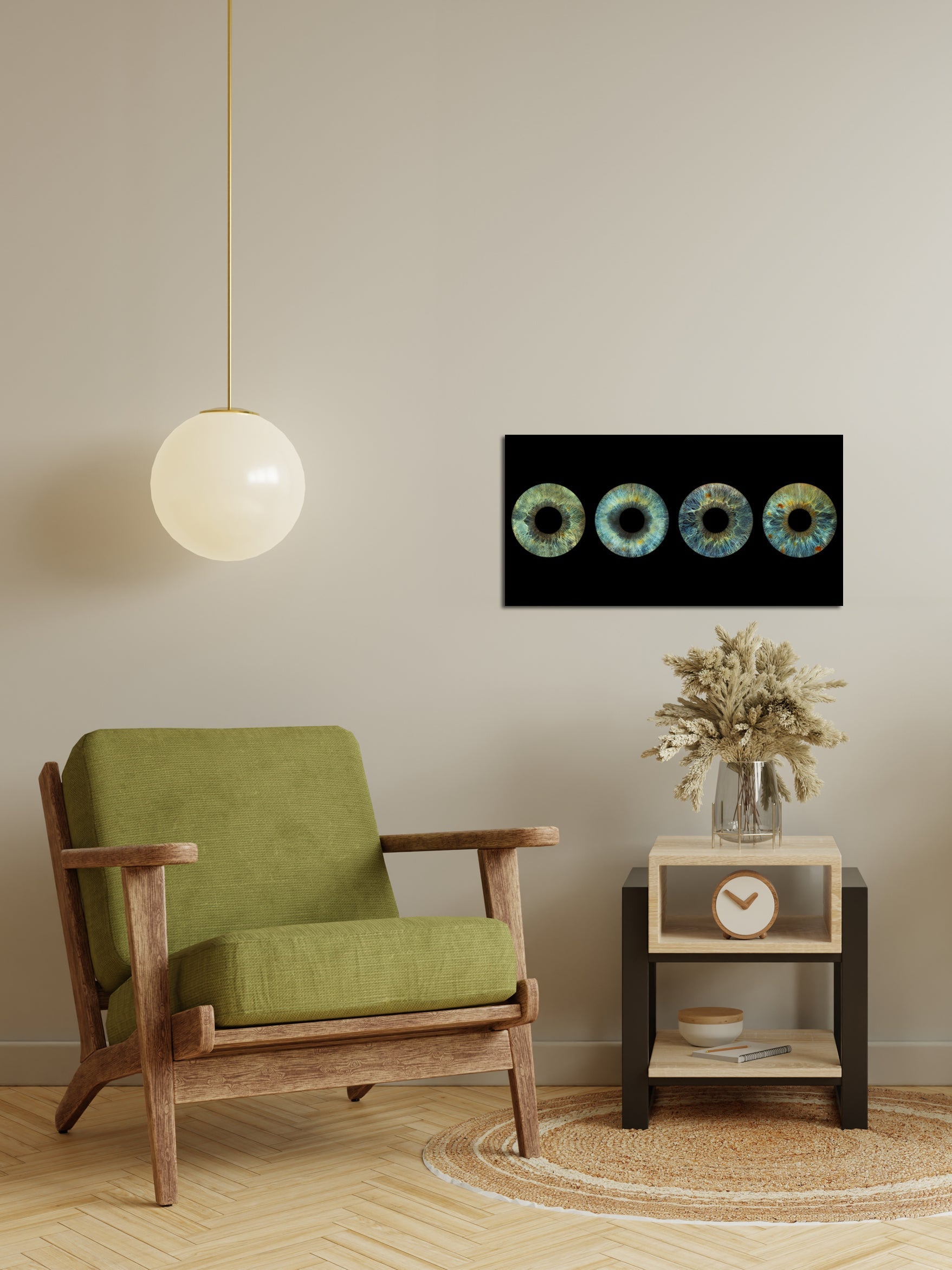 4-Persoons Iris Foto op Museumglas (UHD) IrisArtwork