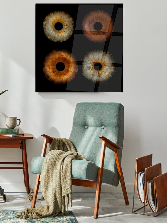4 persoons Collision Iris Foto Artwork Plexiglas Maxima HD