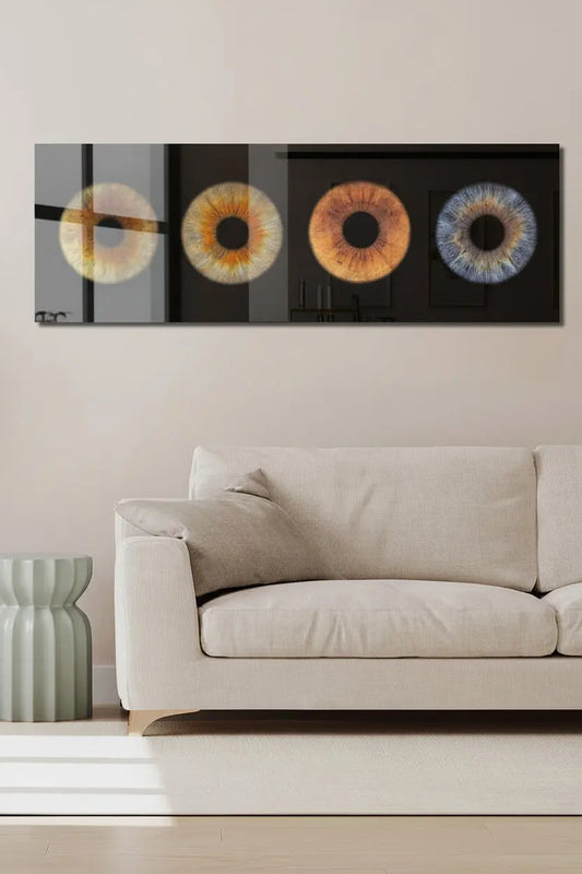 4-persoons Irisfoto op plexiglas – handmatig bewerkt door IrisArtwork