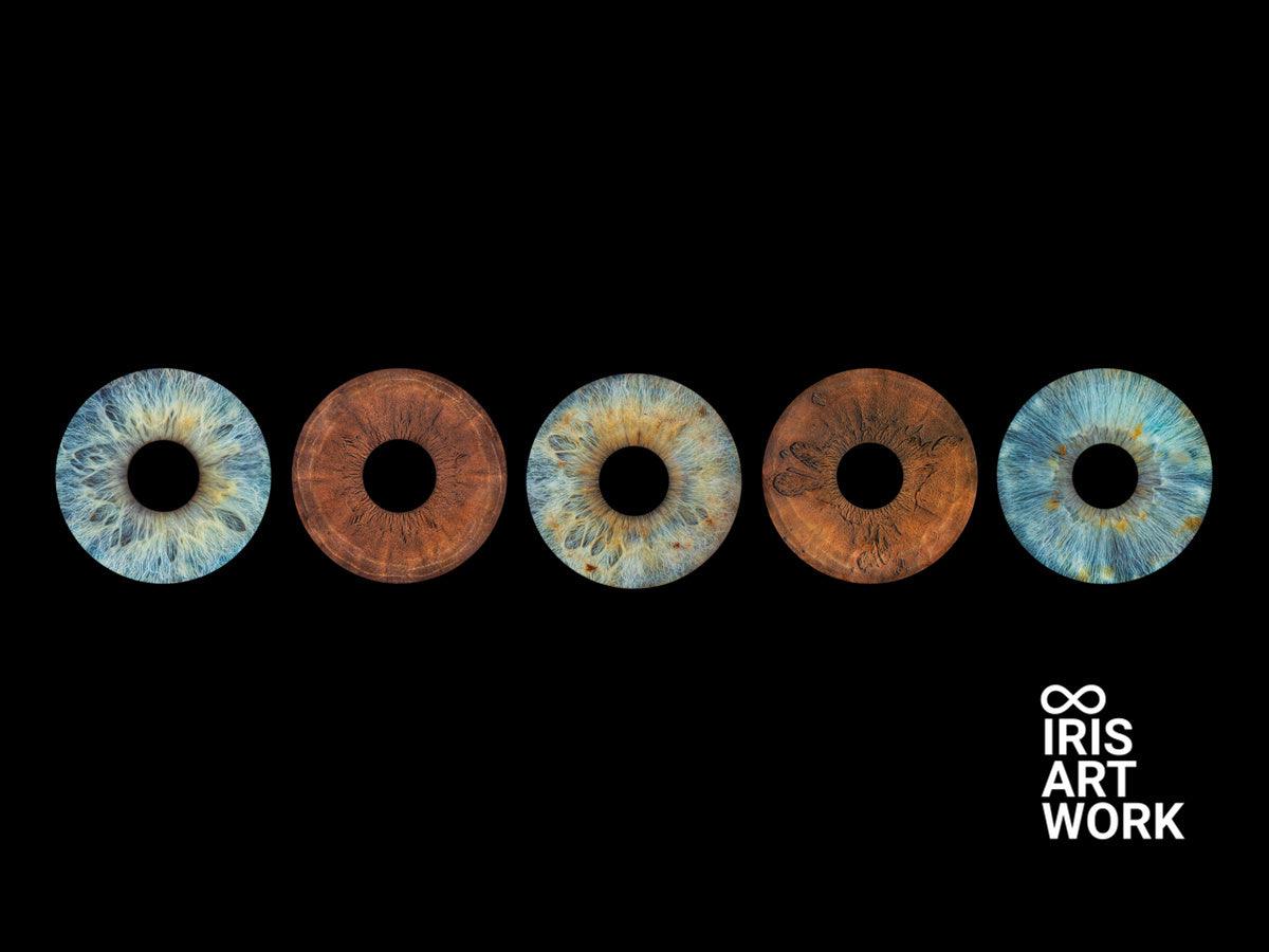 Digitaal 5-persoons Iris Artwork - IrisArtwork