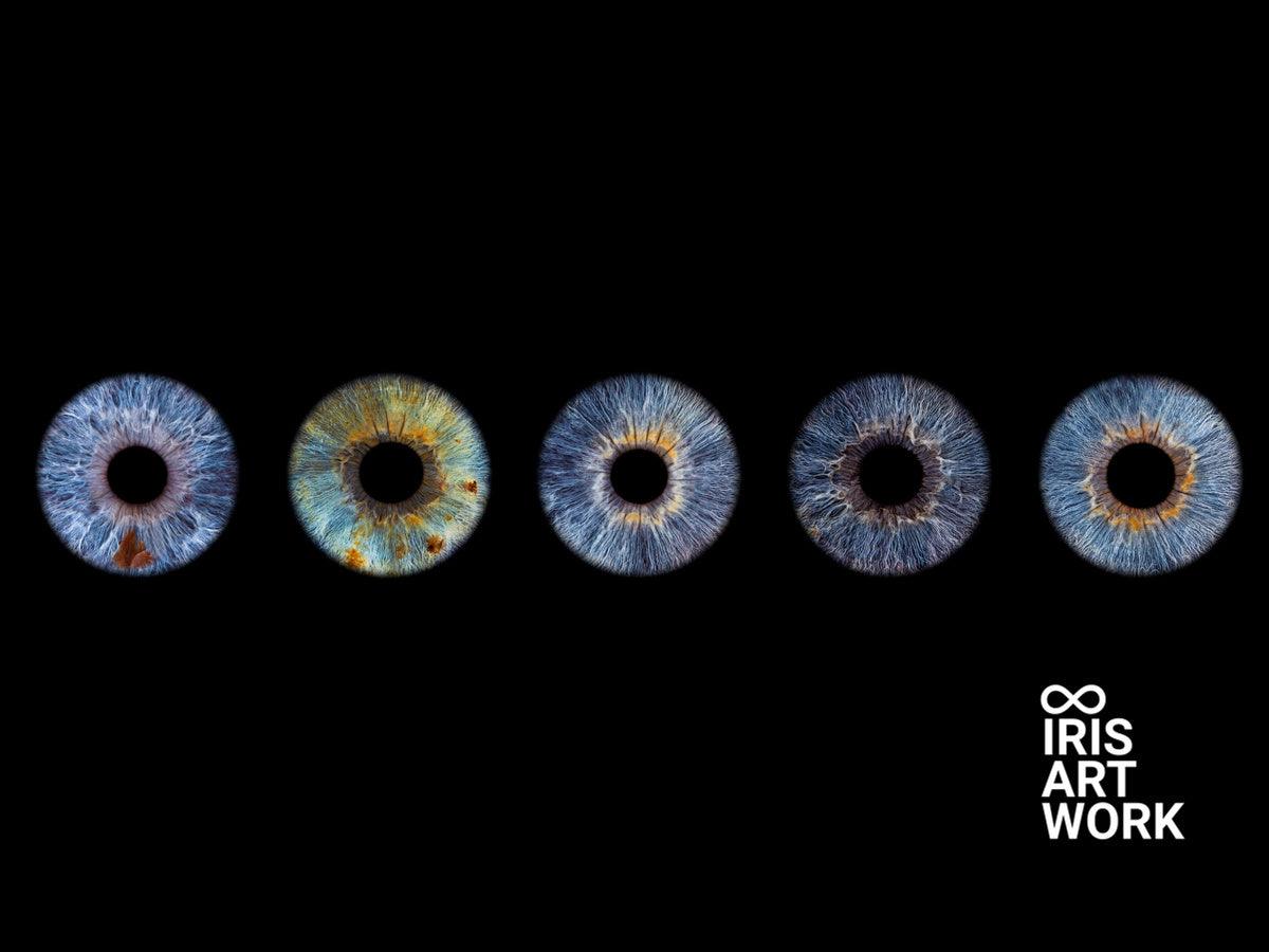Digitaal 5-persoons Iris Artwork - IrisArtwork