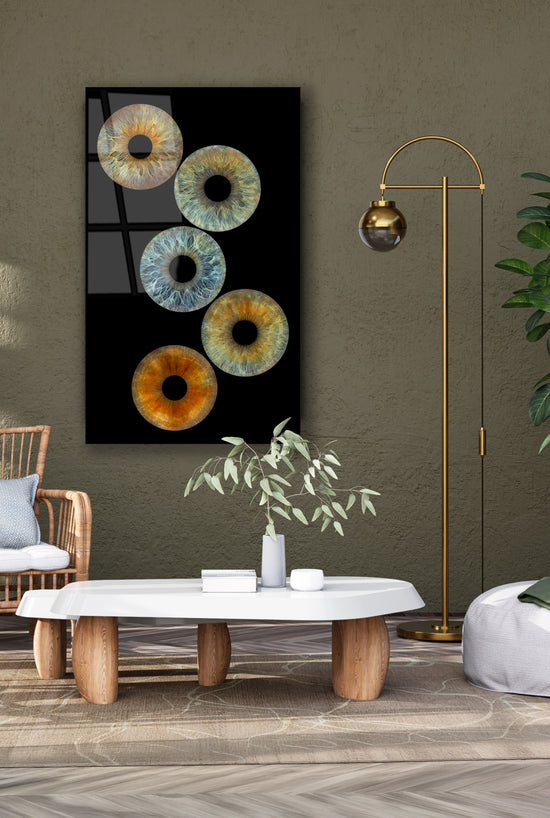 5-Persoons Iris Artwork op Plexiglas