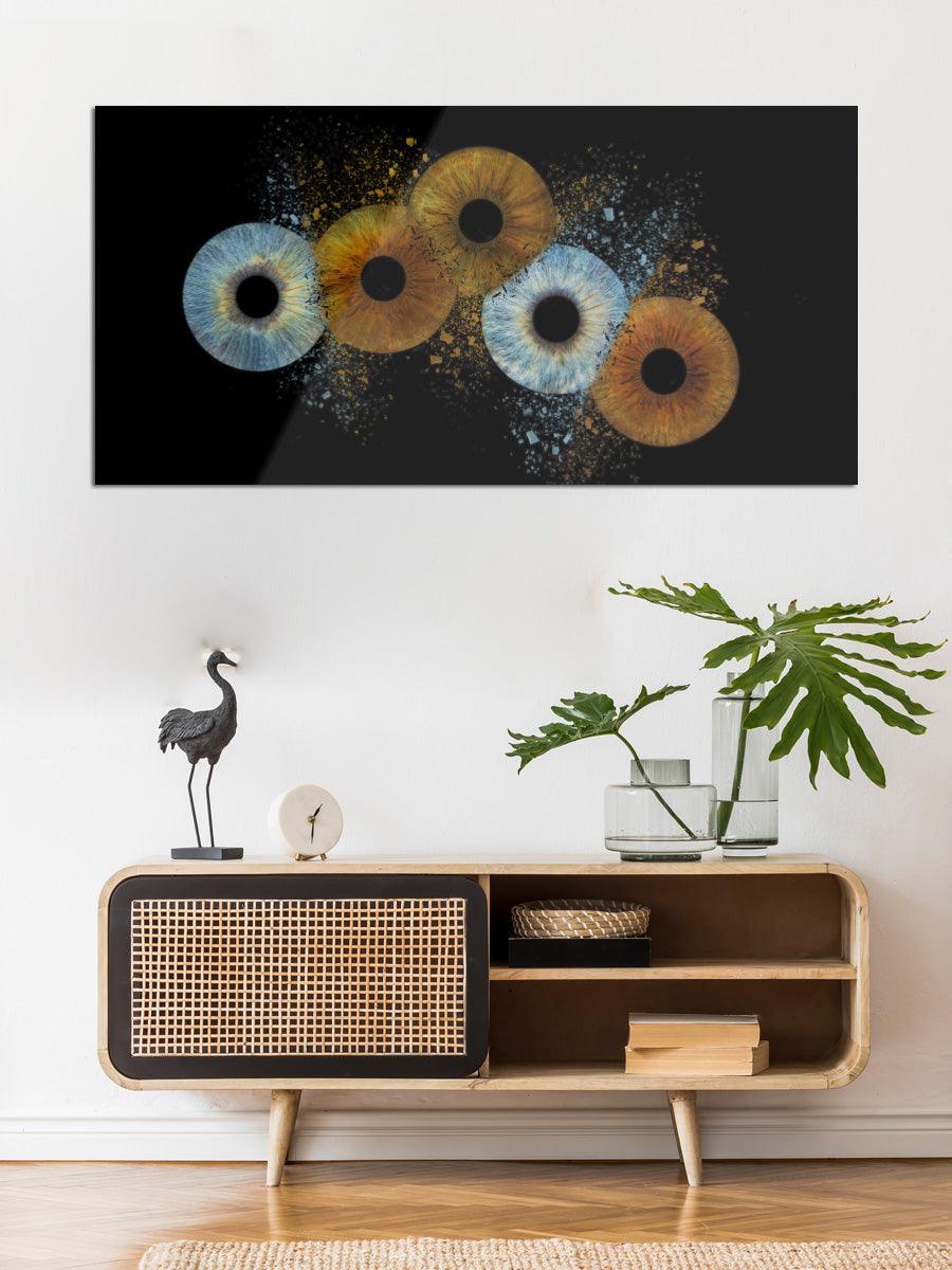 5-Persoons Collision Iris Foto Artwork Museumglas - IrisArtwork