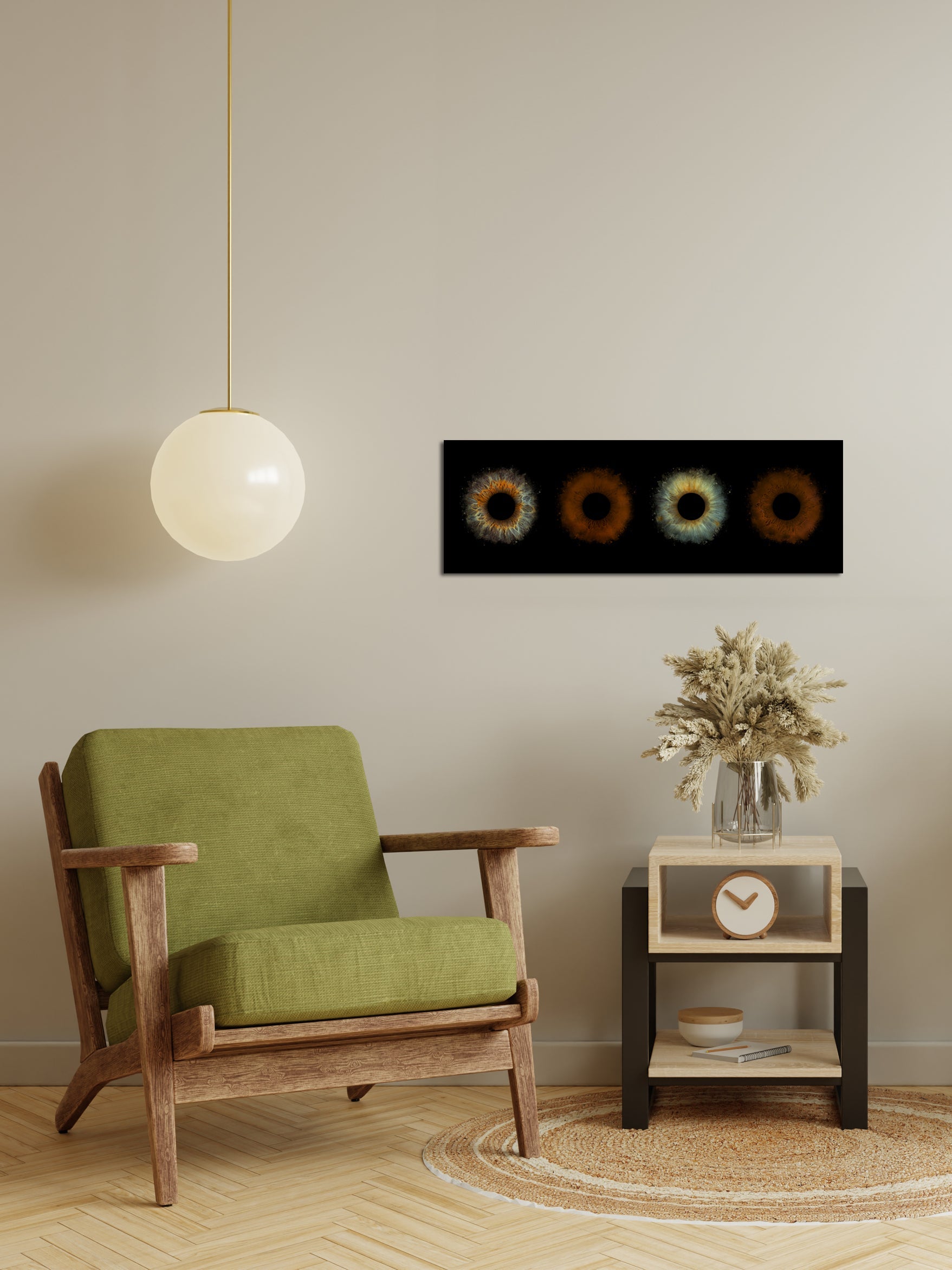 4-Persoons Iris Foto op Museumglas (UHD) IrisArtwork