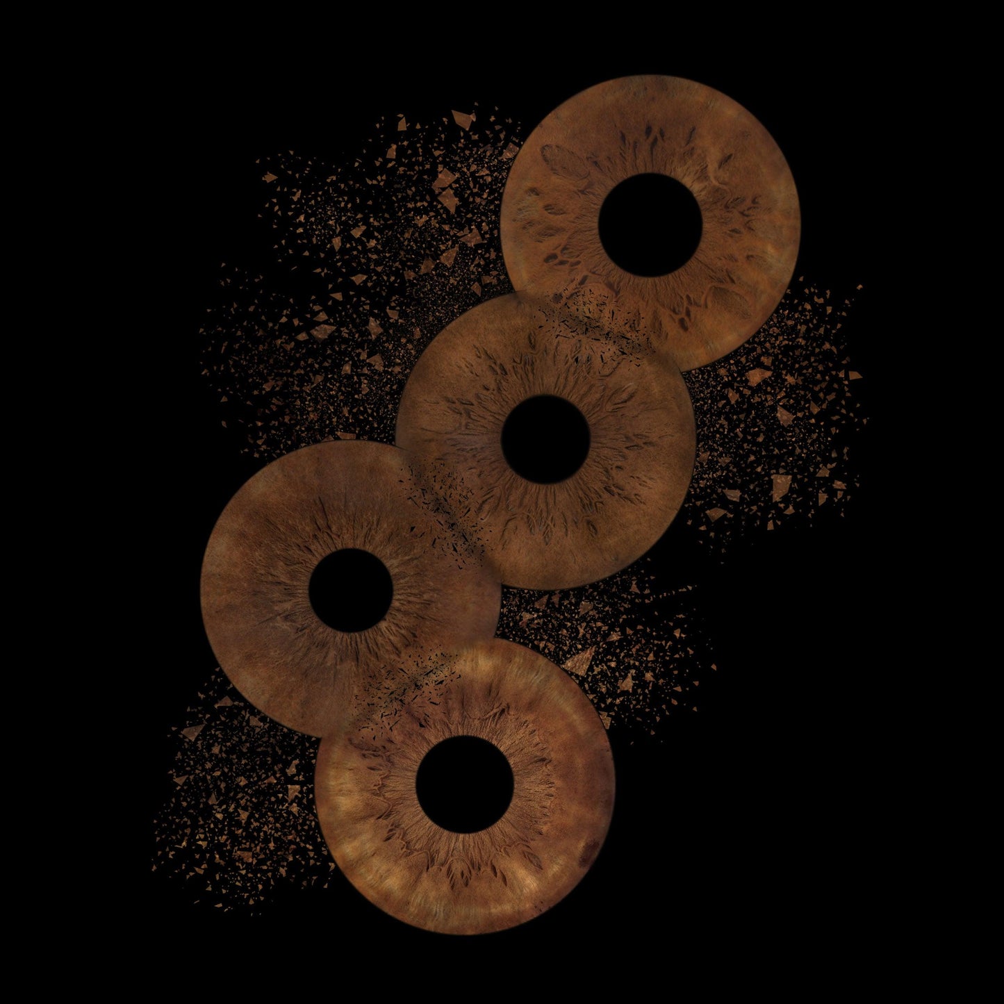 Digitaal 5-persoons Collision Iris Artwork - IrisArtwork