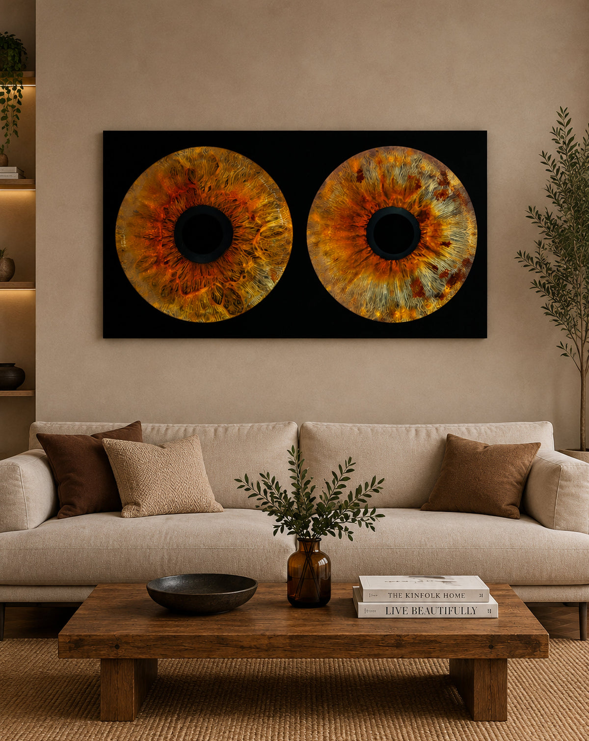 2-Persoons Iris Foto op Museumglas IrisArtwork