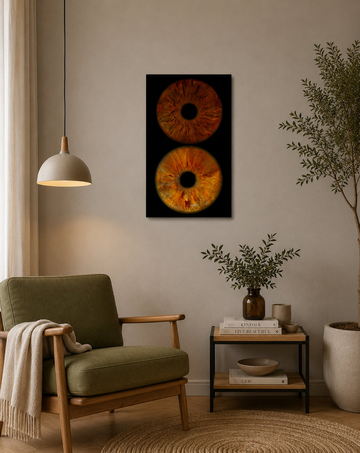 2-Persoons Iris Foto op Museumglas IrisArtwork