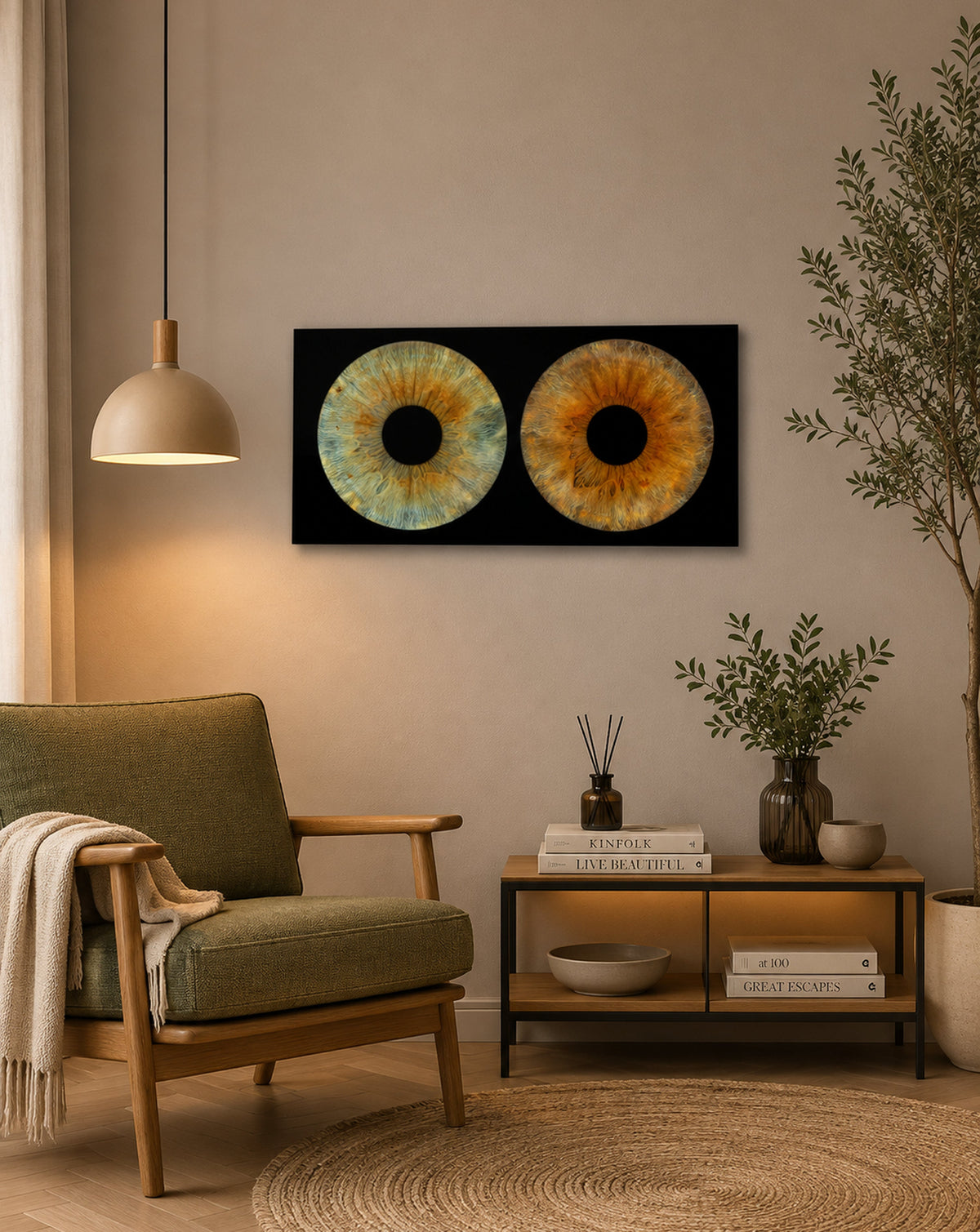 2-Persoons Iris Foto op Museumglas IrisArtwork