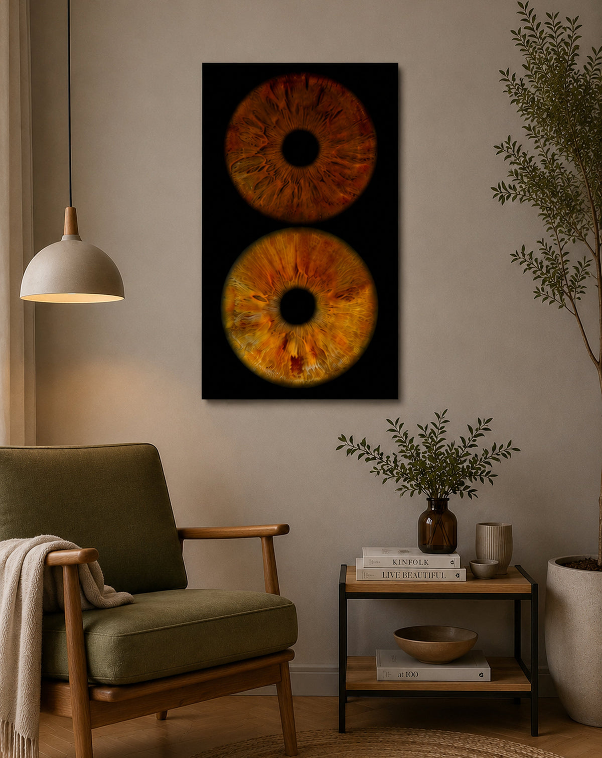 2-Persoons Iris Foto op Museumglas IrisArtwork