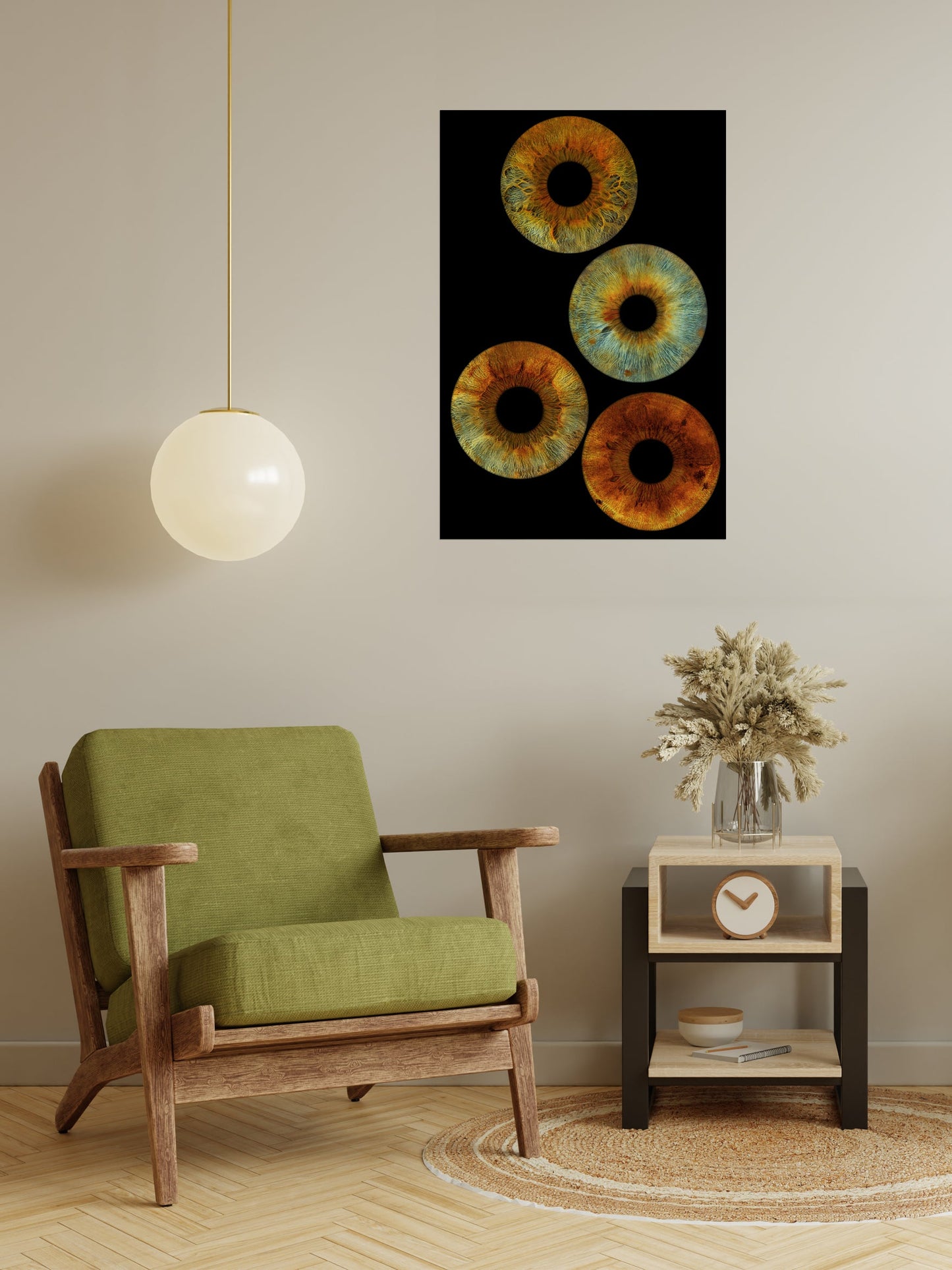 4-Persoons Iris Foto op Museumglas (UHD) IrisArtwork