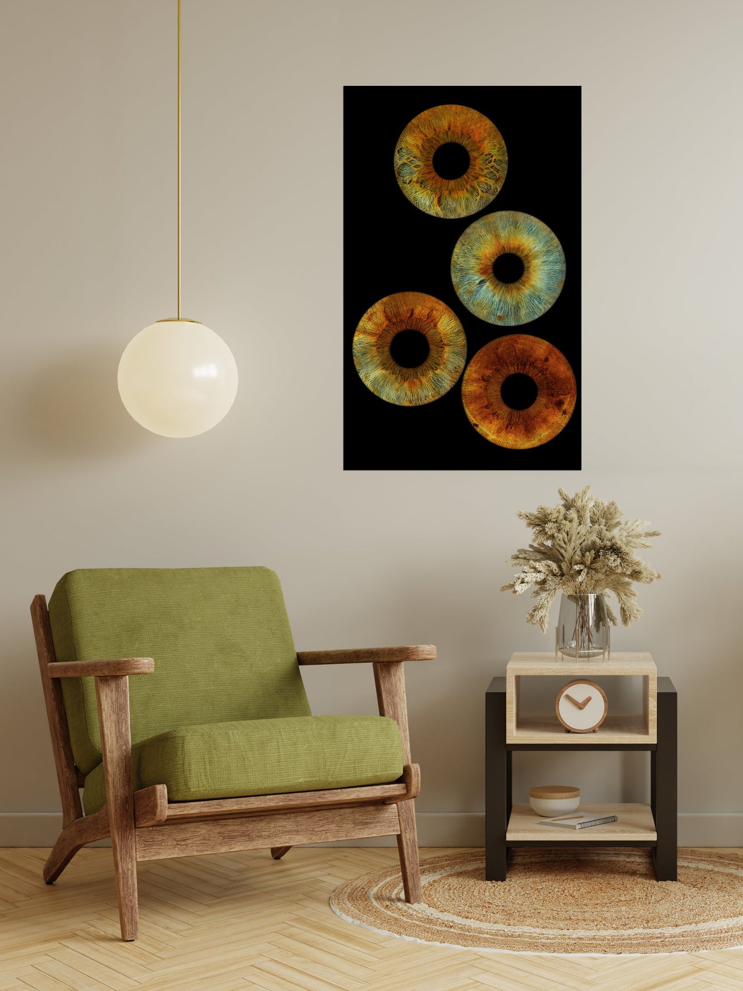 4-Persoons Iris Foto op Museumglas (UHD) IrisArtwork